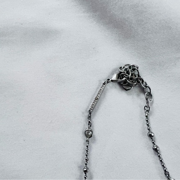 Kendra Scott Medallion Coin Multi Strand Silver Layered Necklace - Picture 6 of 9